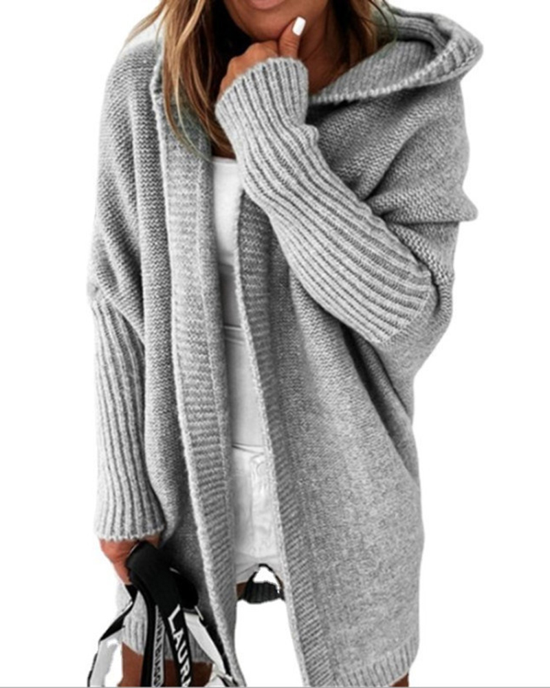 Soft Loose Sweater Coat-ABOXUN