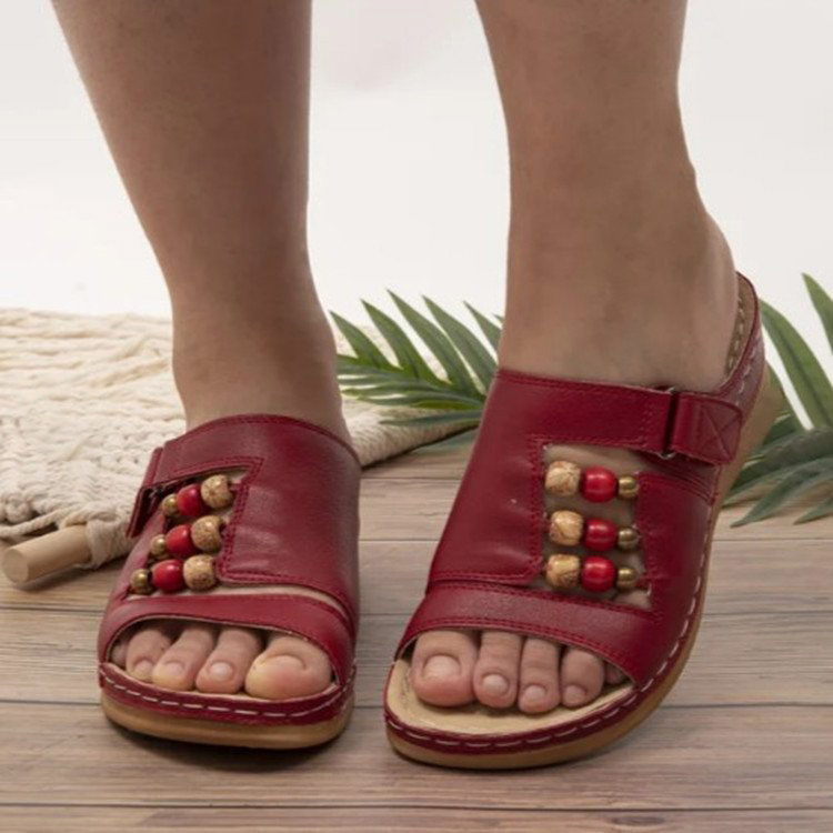 Ladies Summer Beaded Sandals-ABOXUN