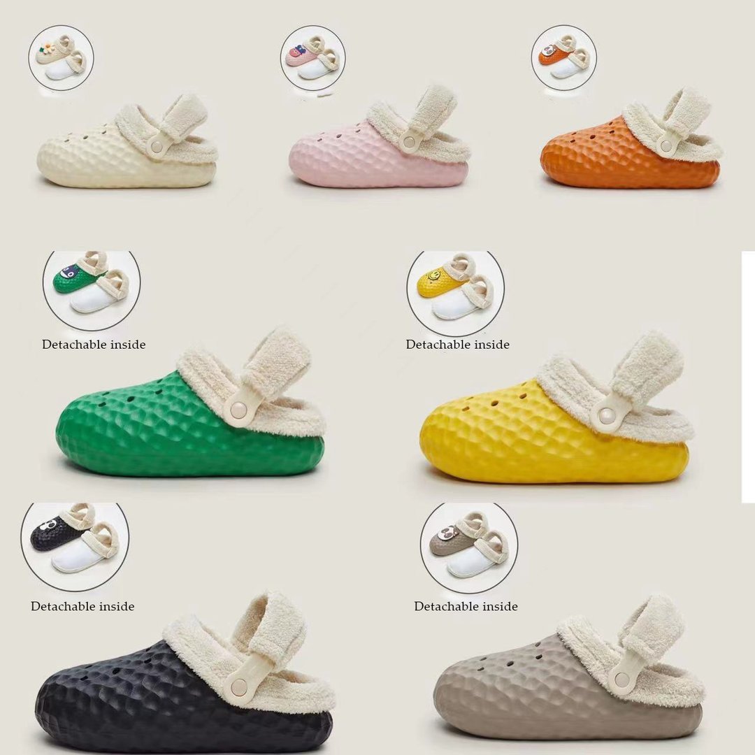Removable Outer Wear Non-slip Waterproof Cotton Slippers-ABOXUN