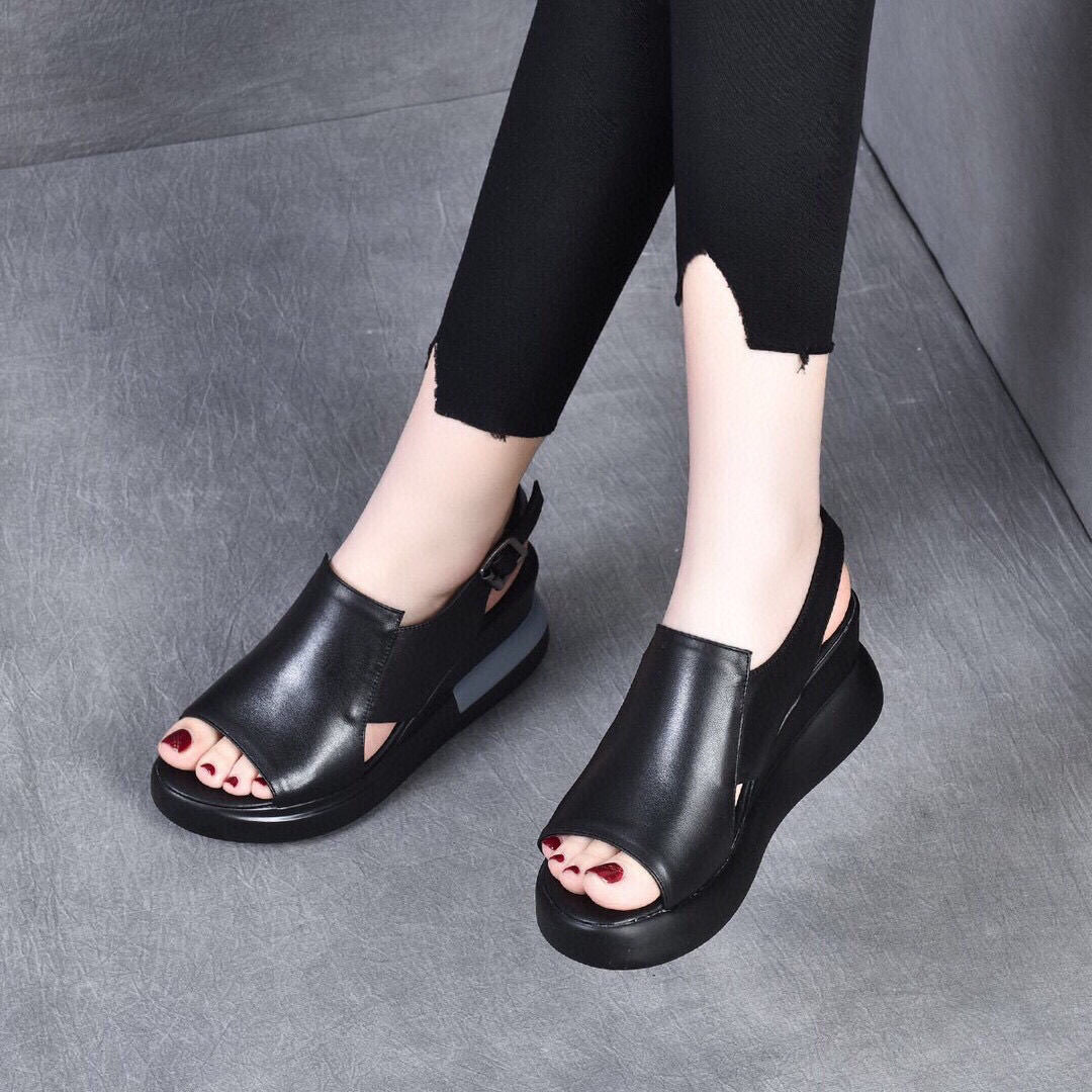 2022 summer new wedge fashion sandals-ABOXUN