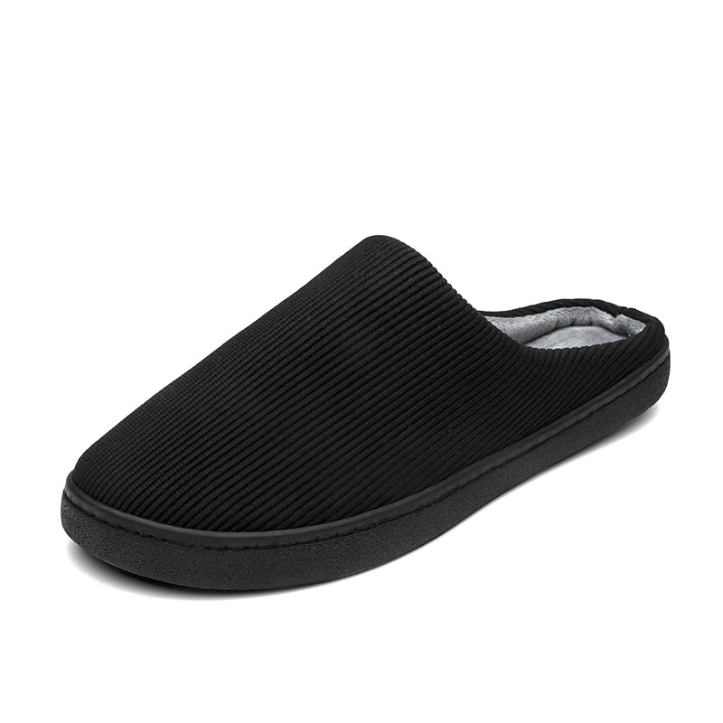 Autumn and winter cold-proof non-slip warm thick-soled home cotton slippers—Unisex-ABOXUN