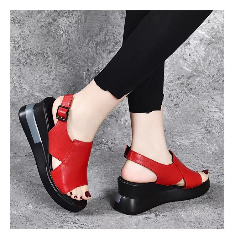 2022 summer new wedge fashion sandals-ABOXUN