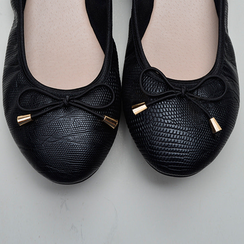 Women's Pointed-Toe Ballet Flat-ABOXUN