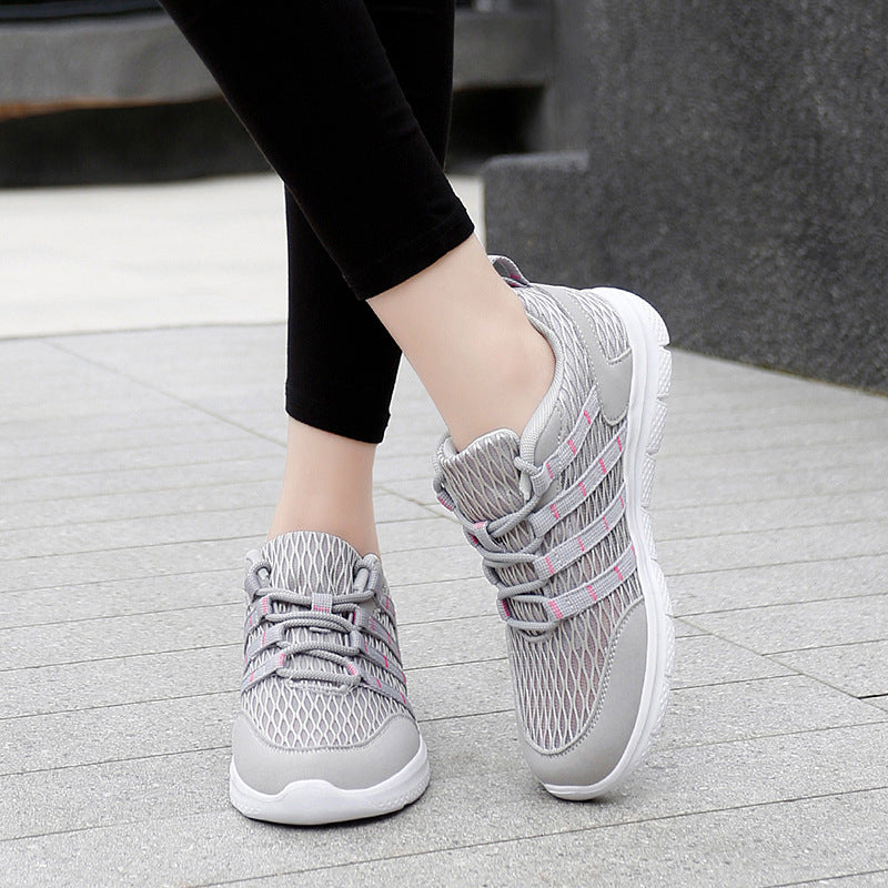 Lightweight Fashion Lace Up Casual Sneakers for Women-ABOXUN