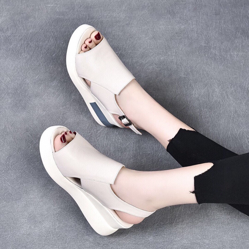 2022 summer new wedge fashion sandals-ABOXUN