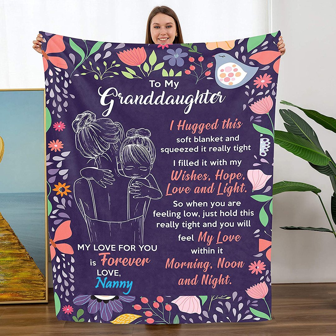 🎁Granddaughter's Gift-Sweet Words Blanket (49% OFF TODAY)-ABOXUN