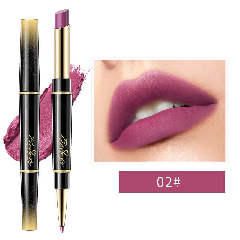 🔥 BIG SALE🔥🔥Double ended lipstick Automatic Lip Liner Matte Waterproof Non-fading Non-stick Lipstick