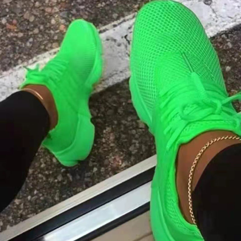 2022 Women's Fall Casual Lace-Up Mesh Shoes-ABOXUN