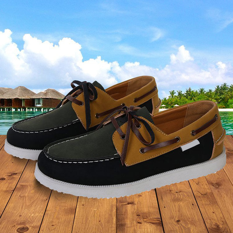 Lace-Up Breathable Abrasion Resistant Sailing Shoes for Women-ABOXUN