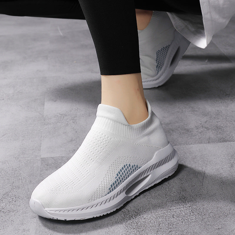 Women's Flyknit Breathable Non-Slip Casual Sneakers-ABOXUN