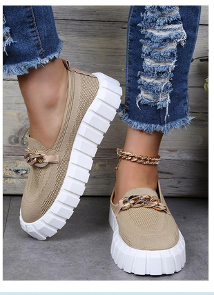 Casual Chunky Soles Women Flats Slip On Shoes-ABOXUN
