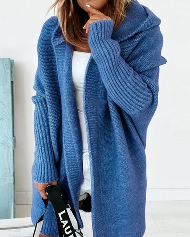 Soft Loose Sweater Coat-ABOXUN