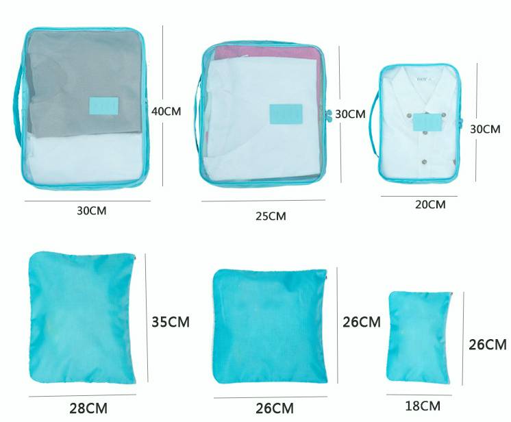🎁Portable Luggage Packing Cubes - 6 Pieces ✈