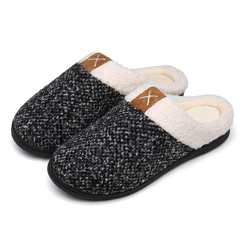 Memory foam slippers for men and women-ABOXUN