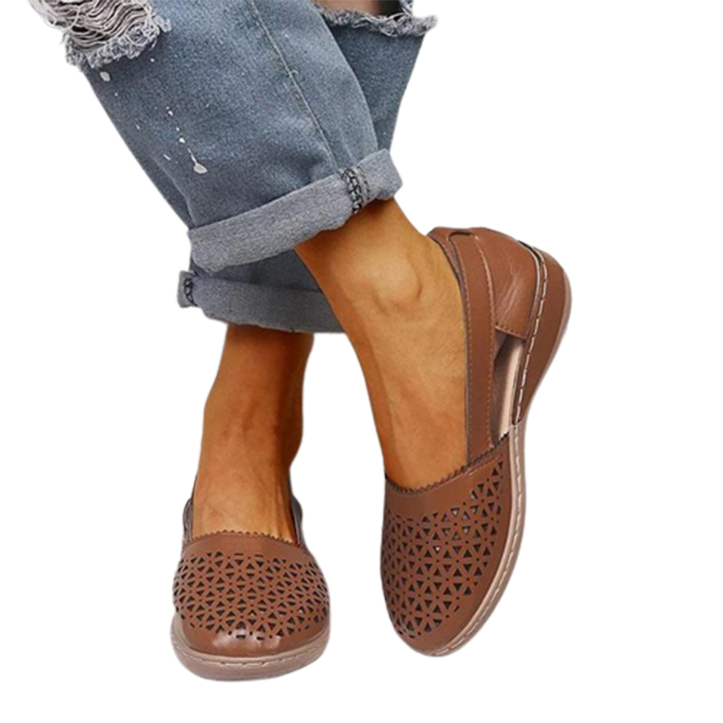 Women Wedges Orthopedic Hollow Out Vintage Sandals-ABOXUN