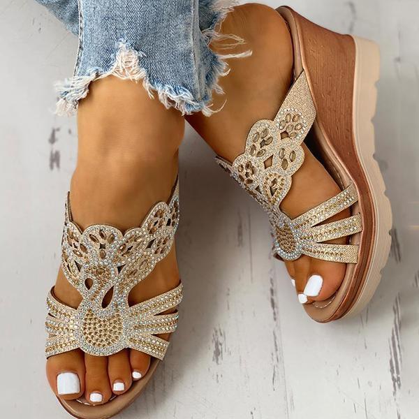 Women's Platform Wedge Casual Sandals-ABOXUN