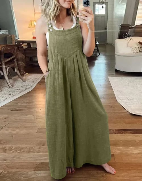 2023 HOT SALE PLUS SIZE WIDE LEG OVERALLS JUMPSUIT(BUY 2 FREE SHIPPING)