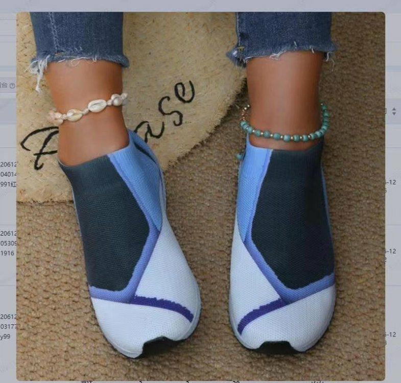 2022 autumn new casual knitted sneakers-ABOXUN