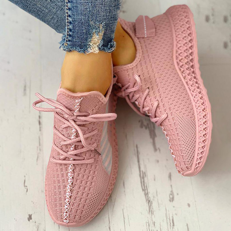 Lace-Up Breathable Casual Sneakers for Women-ABOXUN