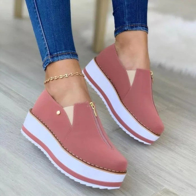 2022 autumn thick sole and heightened casual women's shoes-ABOXUN
