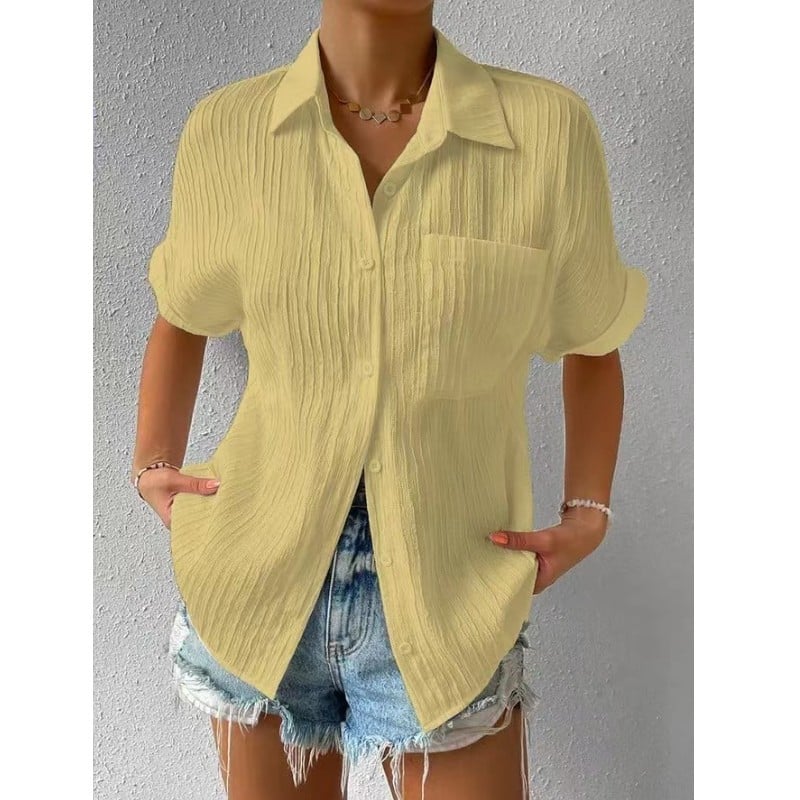 🔥(HOT SALE-49% OFF)Crew Neck Casual Loose Shirt