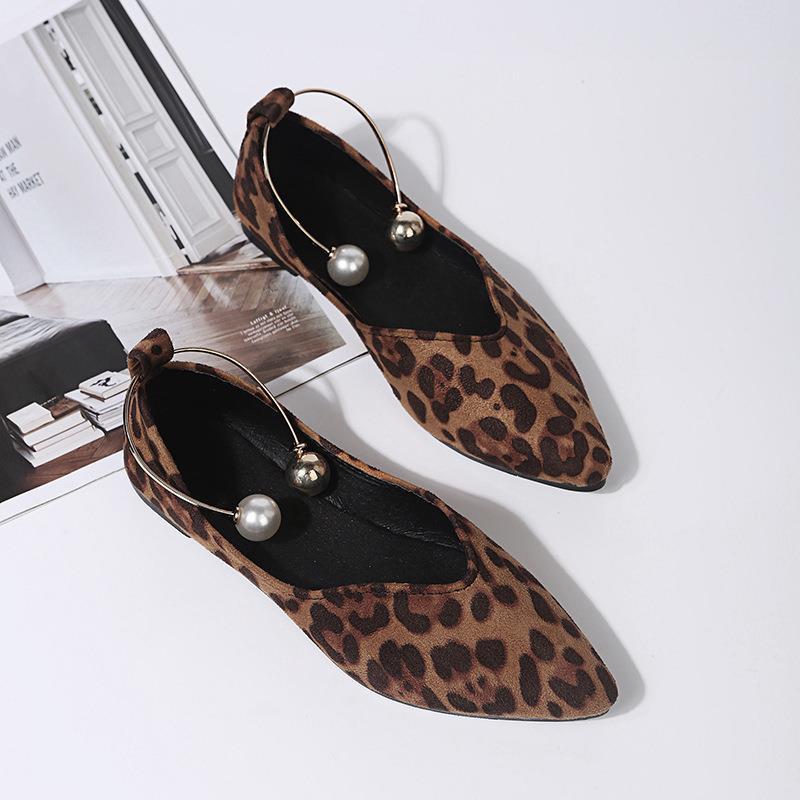 New beaded fashion shallow mouth breathable women's shoes-ABOXUN