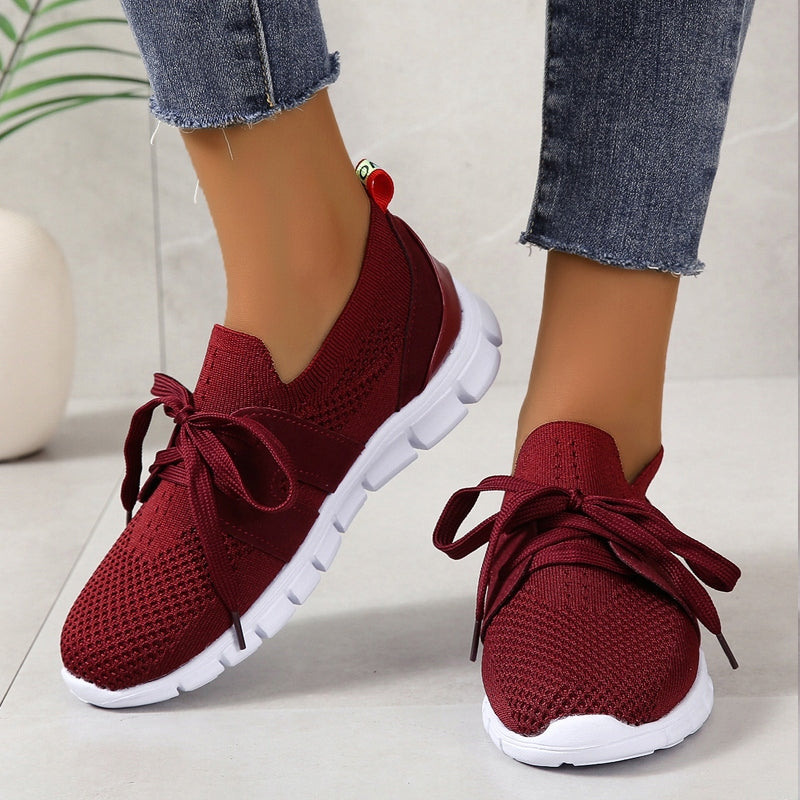 Knitted Mesh Ultralight Tennis Sneakers-ABOXUN