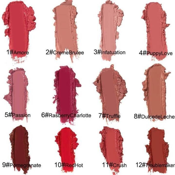 🎉FESTIVE COLLECTION - 50% OFF TODAY🎉 12 Colors Cream Texture Lipstick 🔥