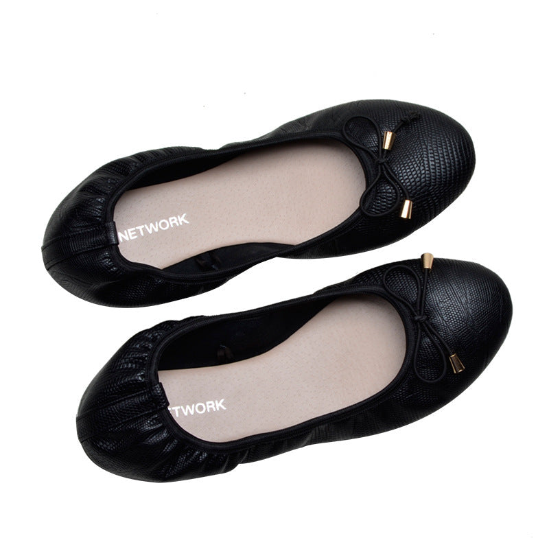 Women's Pointed-Toe Ballet Flat-ABOXUN