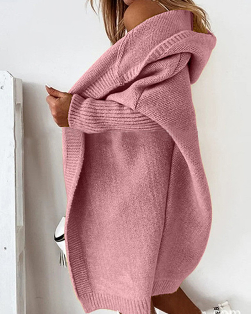 Soft Loose Sweater Coat-ABOXUN