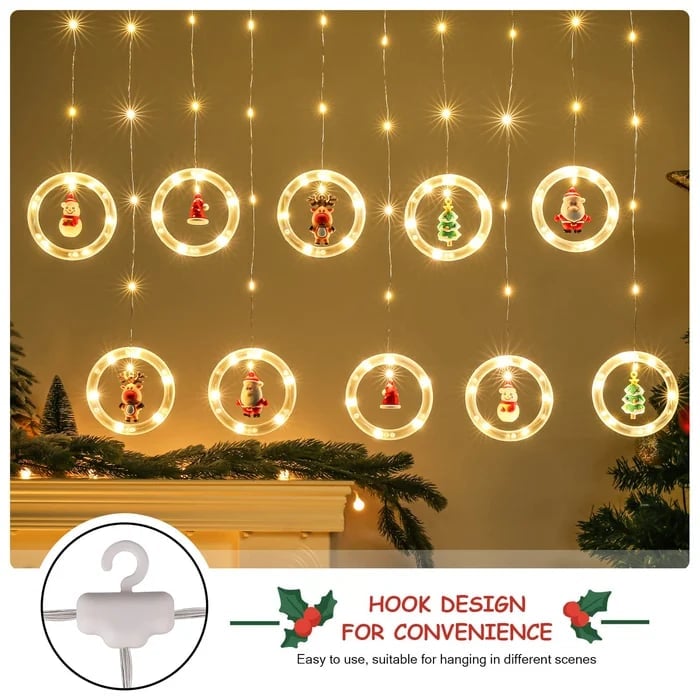 🎅Early Christmas Sale-49% OFF - Christmas Decor Ring Lights-ABOXUN