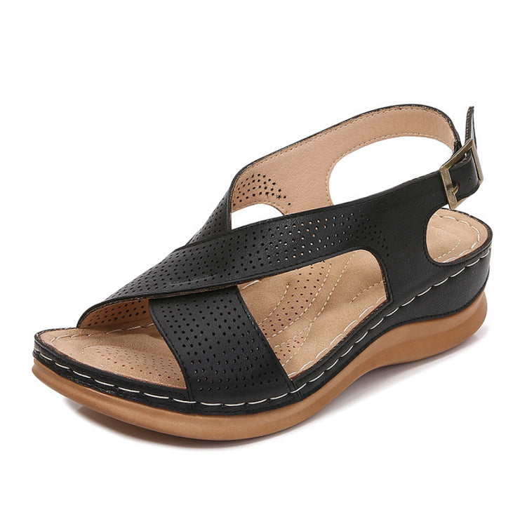 Solid Color Casual Women's Sandals-ABOXUN