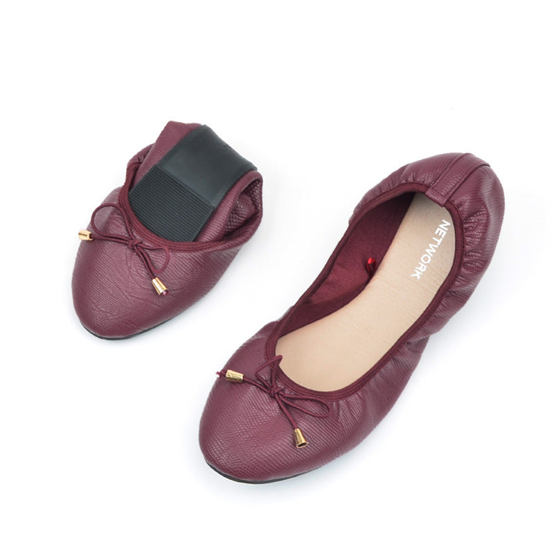 Women's Pointed-Toe Ballet Flat-ABOXUN