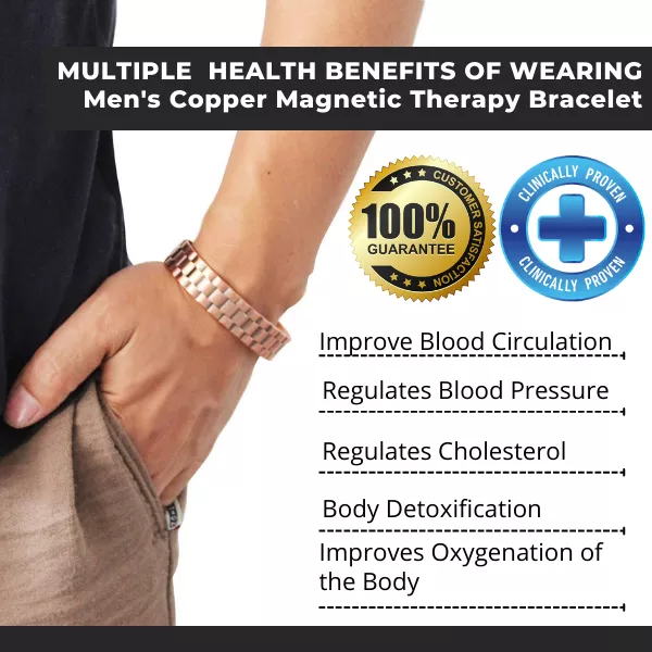 Menheal™ Pure Copper MagneticTherapy Bracelet-ABOXUN