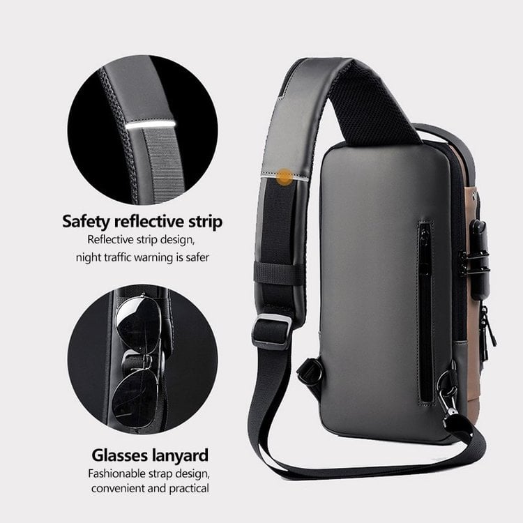 USB charging sport sling  Anti-theft shoulder bag(Buy 2 Free Shipping)