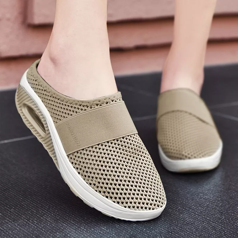 WOMEN AIR CUSHION SLIP-ON ORTHOPEDIC WALKING SHOES-ABOXUN
