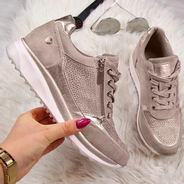 Autumn women's fashion inner heightening casual sneakers-ABOXUN