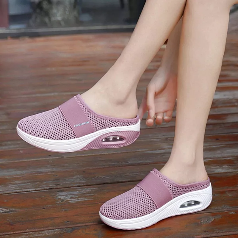 WOMEN AIR CUSHION SLIP-ON ORTHOPEDIC WALKING SHOES-ABOXUN