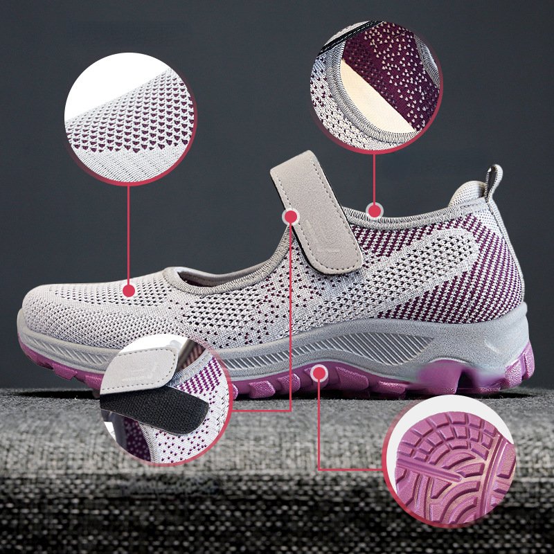 Breathable Lightweight Fly Women Running Shoes-ABOXUN