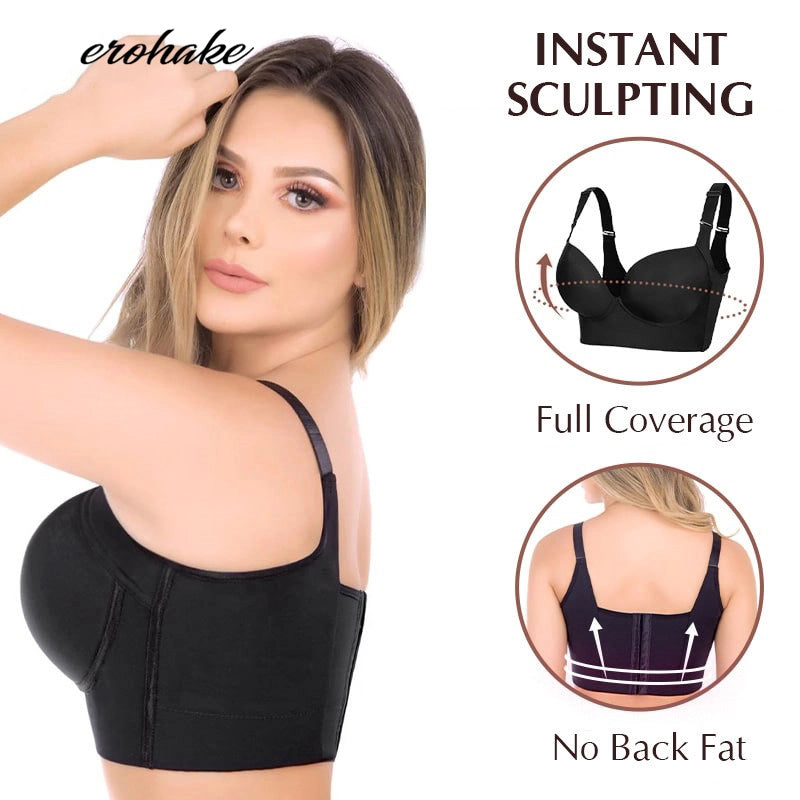 ❤️SUMMER SALE 50% OFF ❤️SEXY DEEP CUP FULL COVERAGE BRA-ABOXUN