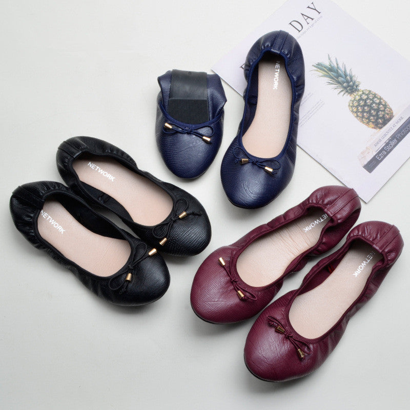 Women's Pointed-Toe Ballet Flat-ABOXUN