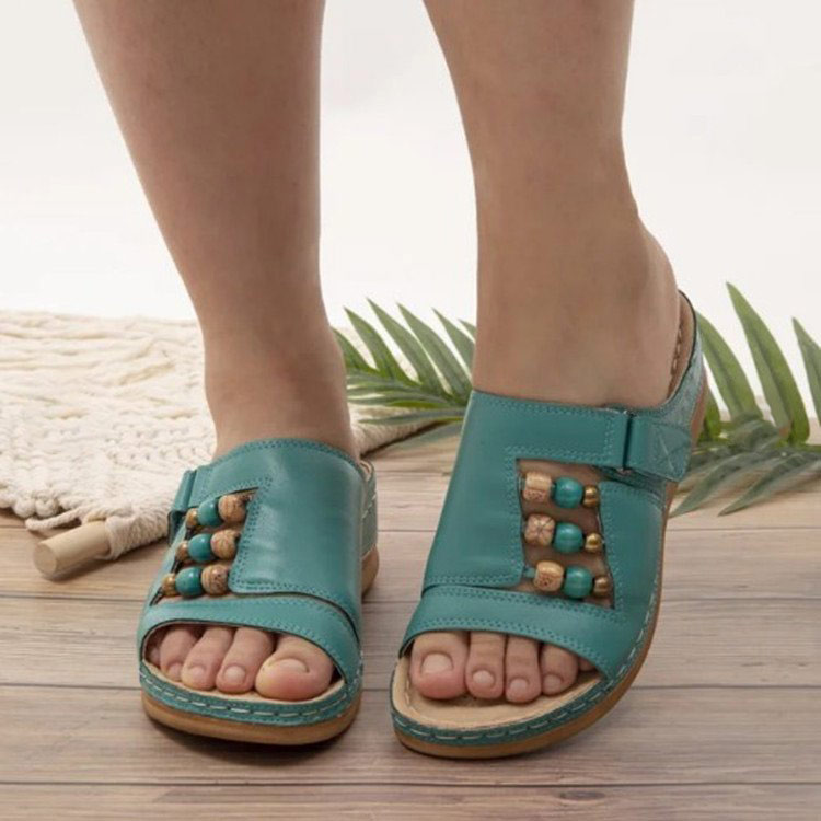 Ladies Summer Beaded Sandals-ABOXUN