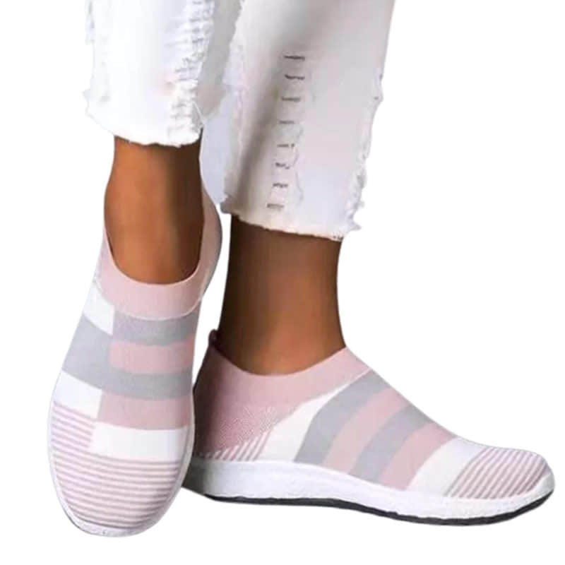 Women Breathable Platform Flats Bunion Corrector Slip On Shoes-ABOXUN