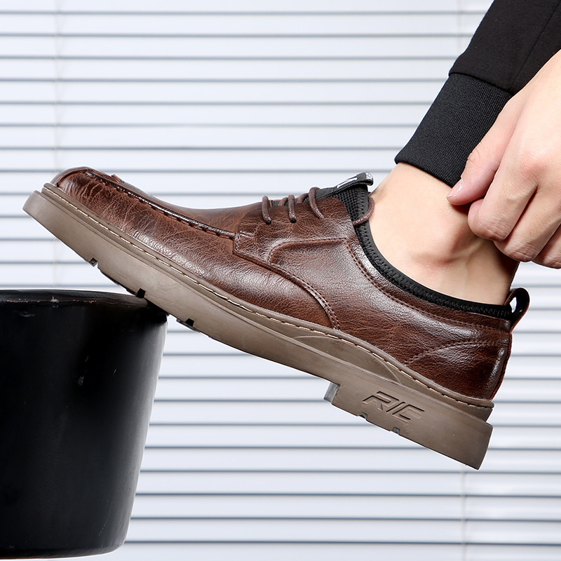 🔥70% OFF TODAY🔥 Men's Casual Hand Stitching Leather Arch Support Shoes（Buy 2 For Free Shipping）-ABOXUN