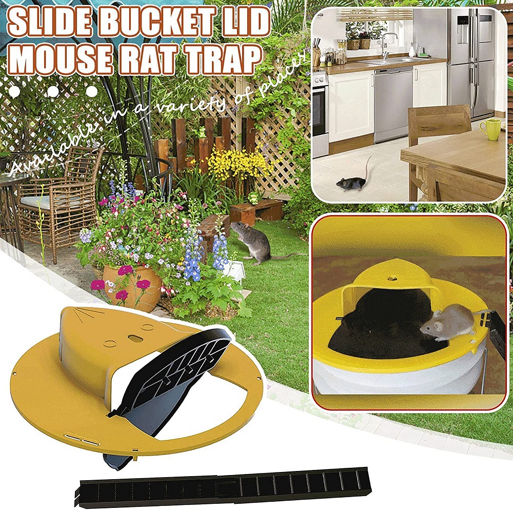 Rat Flip & Slip Trap Bucket Lid Mouse Trap