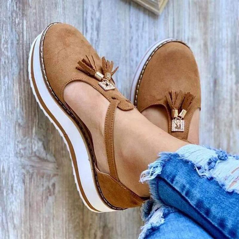 Women's Casual Tassel Shoes-ABOXUN