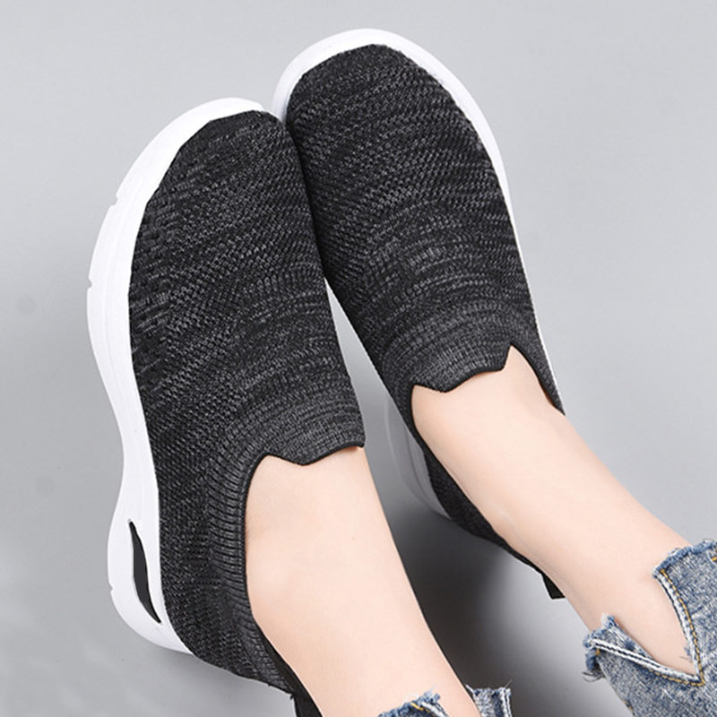 Summer Breathable Mesh Slip-On Flat Sneakers-ABOXUN