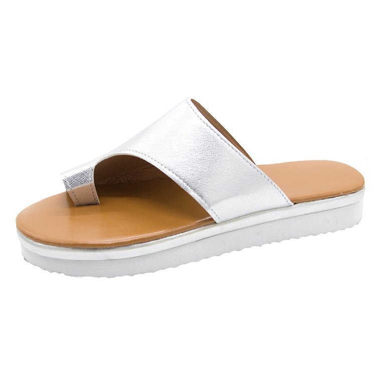 women's solid color toe sandals-ABOXUN