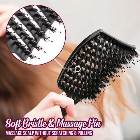Detangler Bristle Nylon Hairbrush 🔥BUY 1 GET 1 FREE🔥-ABOXUN