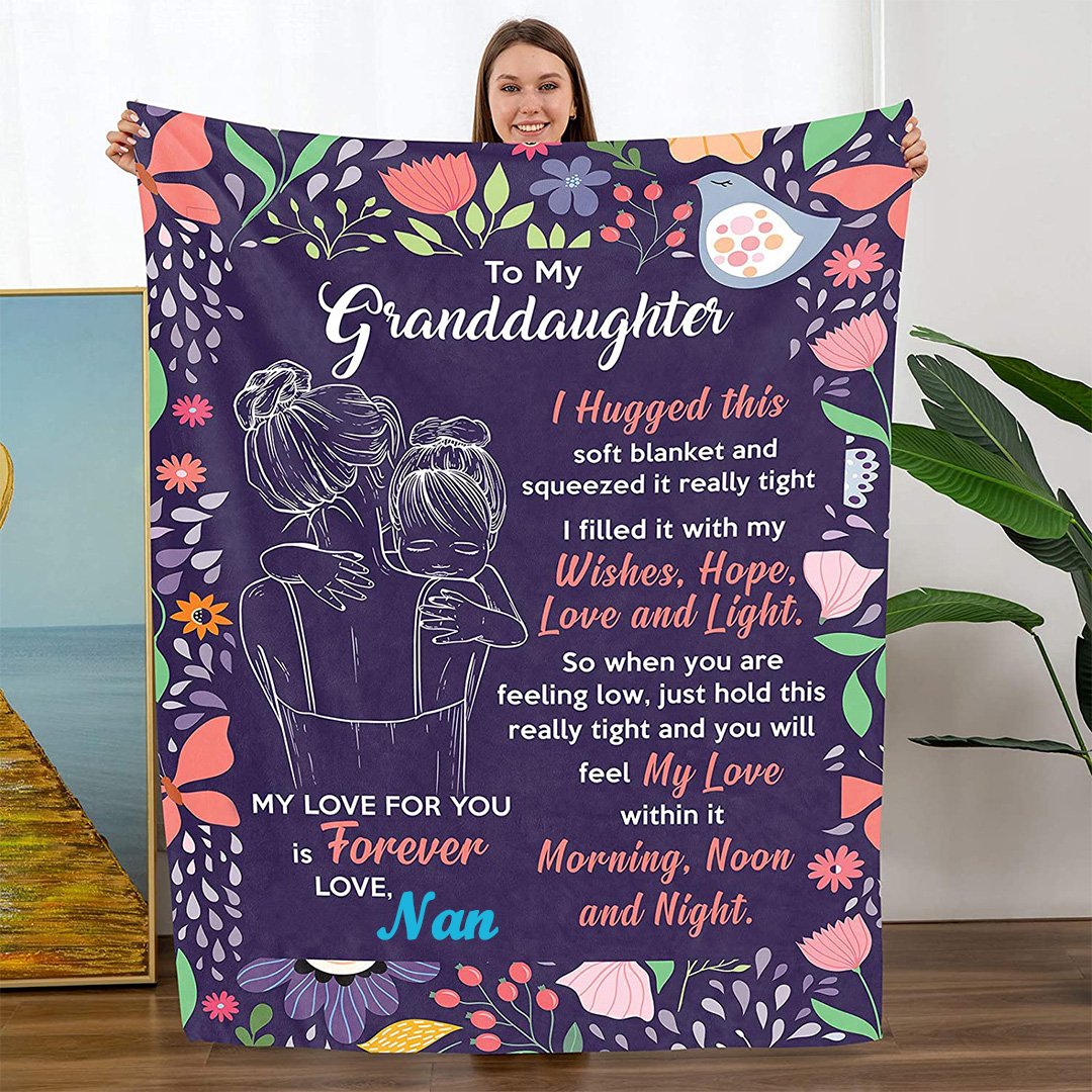 🎁Granddaughter's Gift-Sweet Words Blanket (49% OFF TODAY)-ABOXUN